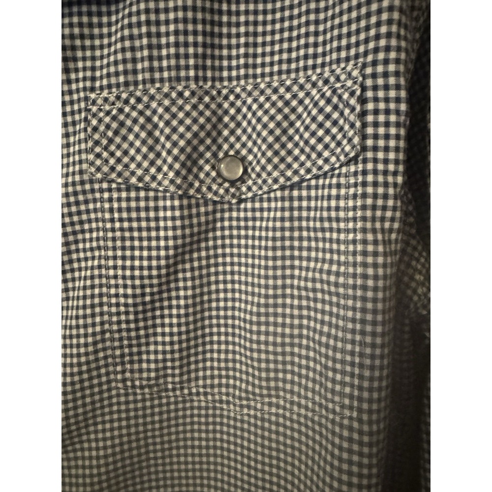 Hertige 1981 Women's XL Long Sleeve Gingham Check With Pearl Snaps Shirt - Picture 9 of 16